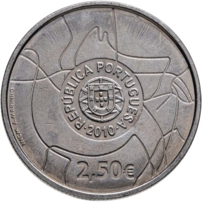 купить Португалия 2,5 евро (euro) 2010 "ЮНЕСКО - Археологический парк долины Коа"