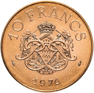 купить Монако 10 франков (francs) 1976
