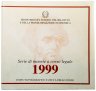 Купить Италия набор монет 1999 "250 лет со дня рождения Витторио Альфьери" (12 монет в буклете)