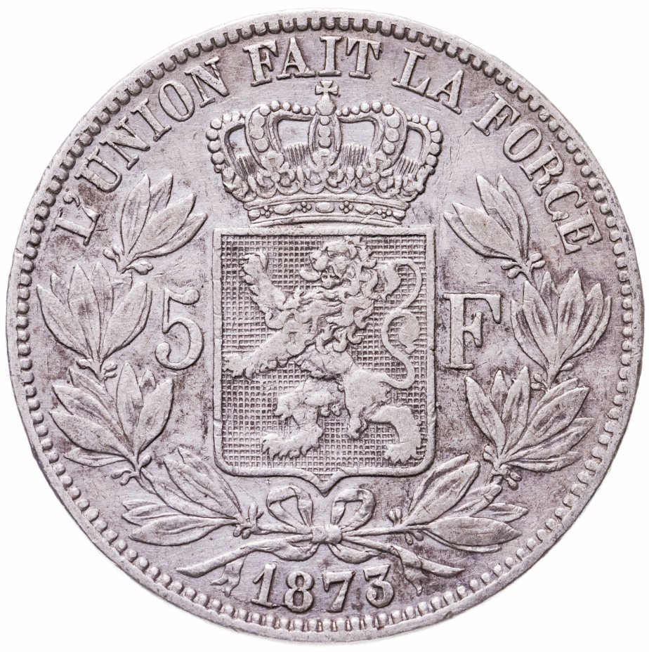 купить Бельгия 5 франков (francs) 1873