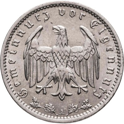 купить Германия (Третий рейх) 1 рейхсмарка (reichsmark) 1937
