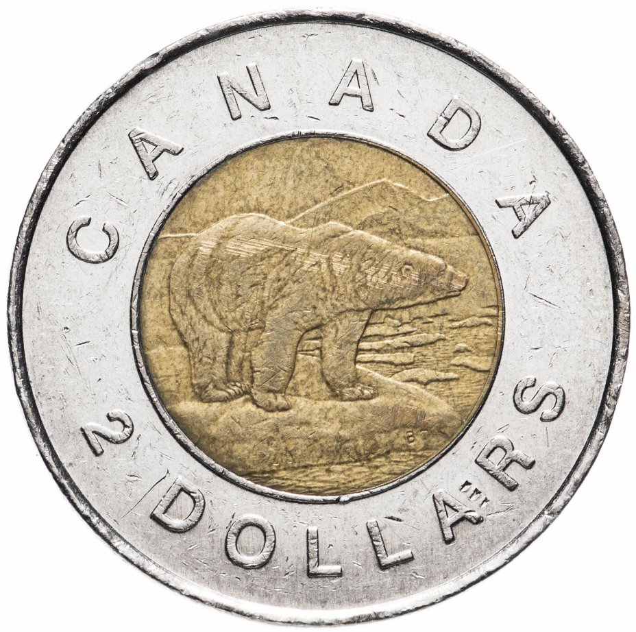 купить Канада 2 доллара (dollars) 1996