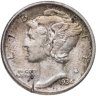 Купить США 10 центов (дайм, one dime) 1934  Mercury Dime Без отметки монетного двора