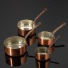Купить Набор из 4 сотейников (кастрюль) разного размера, фабрика Tupperware, медь, металл, Франция, 1990-2000 гг.