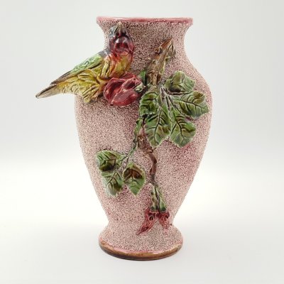 купить Ваза "Птица на розе", фаянс, роспись, Европа, 1980-1990 гг.