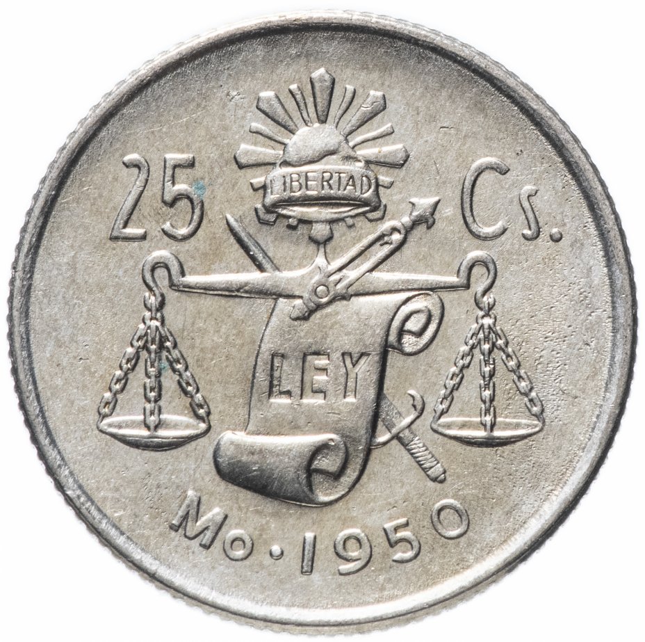 купить Мексика 25 центаво (centavos) 1950 год