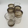Купить Набор из 6-ти стаканов, украшенных растительным декором, стекло, резьба, Стекольный завод «Tarbeklaas» (Тарбеклаас), СССР, 1970-1990 гг.