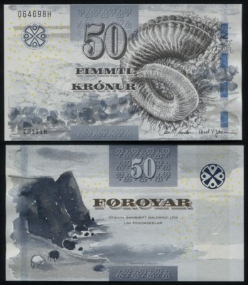 купить Фарерские о-ва 50 крон 2011 [Бумага Pick 29a]