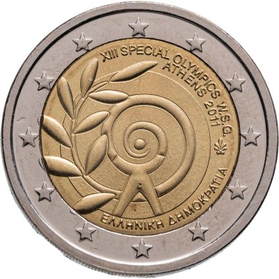 купить Греция 2 euro (евро) 2011 "Всемирные летние Специальные Олимпийские игры"