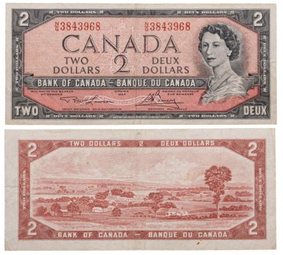 купить Канада 2 доллара 1954