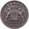 Купить Германия, Баден 1 крейцер (kreuzer) 1860