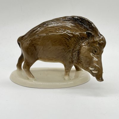 купить Статуэтка "Кабан", фарфор, Астраханский фарфоровый завод «Сциталис», Российская Федерация, 1991-2010 гг.