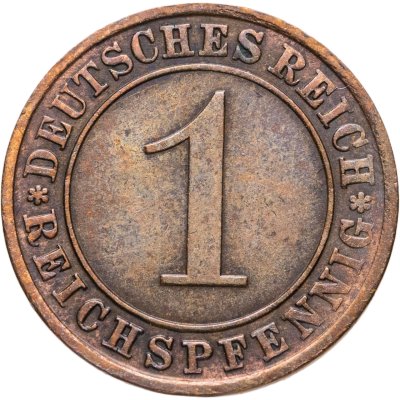 купить Германия 1 рейхспфенниг (reichspfennig) 1933 A знак монетного двора "A" — Берлин