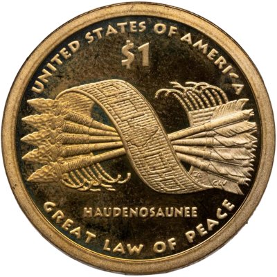 купить США 1 доллар (dollar) 2010 S "Коренные Американцы - Пояс Гайавата"