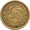 Купить Германия 10 рейхспфеннигов (reichspfennig) 1929 E  знак монетного двора "E" — Мульденхюттен