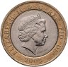 Купить Великобритания 2 фунта (pounds) 2009 "250 лет со дня рождения Роберта Бёрнса"
