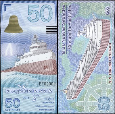 купить Джейсон Айленд 50 аустралей 2012 [Пластик Pick NL]