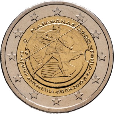 купить Греция 2 euro (евро) 2010 "2500 лет Марафонской битве"