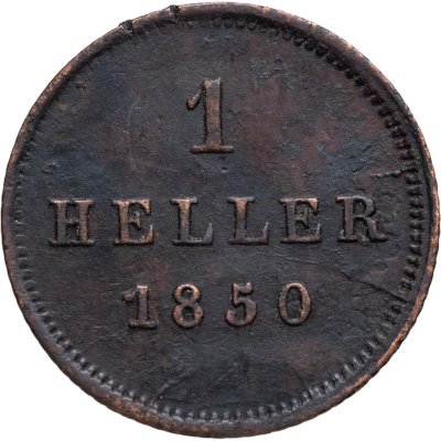 купить Бавария 1 геллер 1850