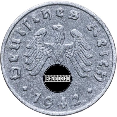 купить Германия, Третий Рейх 1 рейхспфенниг 1942 "Е"