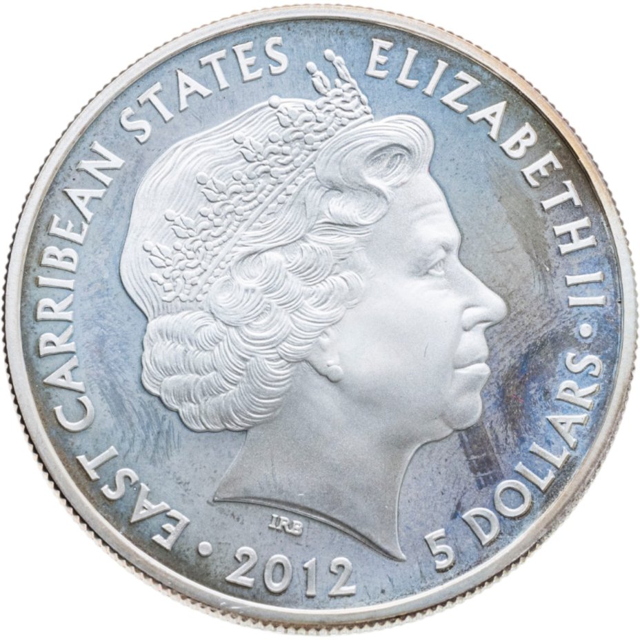 Купить Восточные Карибы 5 долларов 2012 "Цвета, которые я представляю вам"