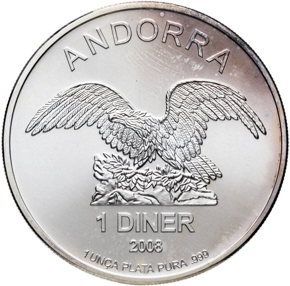 Купить Андорра 1 динер 2008 "Золотой орел"