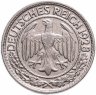 Купить Германия 50 рейхспфеннигов (reichspfennig) 1928, знак монетного двора "D" — Мюнхен