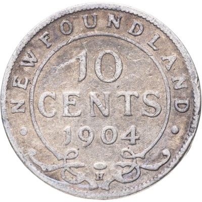 купить Ньюфаундленд 10 центов (cents) 1904
