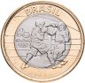 Купить Бразилия 1 real (реал) 2016 "XXXI летние Олимпийские Игры, Рио-де-Жанейро 2016 boxing (бокс)"