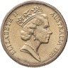 Купить Австралия 1 доллар (dollar) 1993 "Landcare Australia — организация по защите окружающей среды", случайный тип буклета (сертификата)