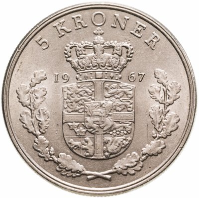 купить Дания 5 крон (kroner) 1967