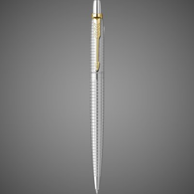 Купить Шариковая ручка Parker "Jotter 70th Stainless Steel GT", стержень: Mblue (толщина линии 1,0мм) в подарочной коробке, Металлы: металл, нержавеющая сталь, 2026 г.