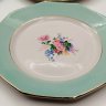 Купить Набор десертных тарелок с цветочным декором на 6 персон, St.Amand, фаянс, деколь, крытье, золочение, Франция, 1970-1990 гг.