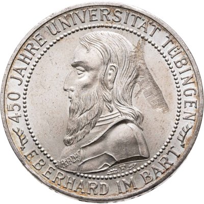 купить Германия 5 рейхсмарок (reichsmark) 1927 "450 лет Тюбингенскому университету"