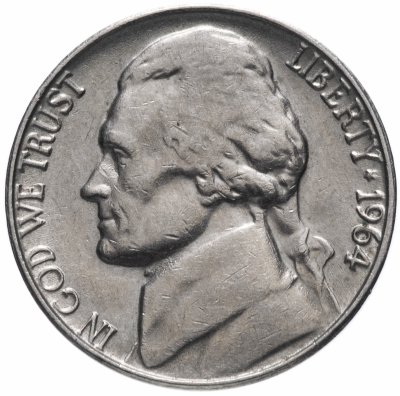 купить США 5 центов (cents) 1964 "Jefferson Nickel (Джефферсон)" "D"
