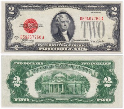купить США 2 доллара 1928 series 1928F (Pick 378) Julian-Snyder