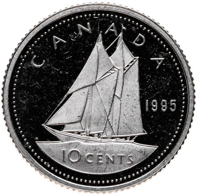 купить Канада 10 центов (cents) 1995