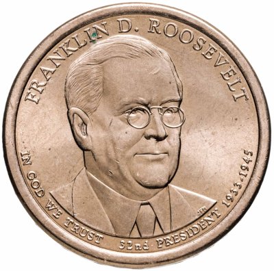 купить США 1 доллар 2014 "32-й президент США - Франклин Рузвельт"