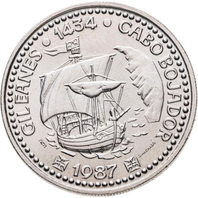 купить Португалия 100 эскудо (escudos) 1987 "Золотой век открытий - Жил Эанеш"