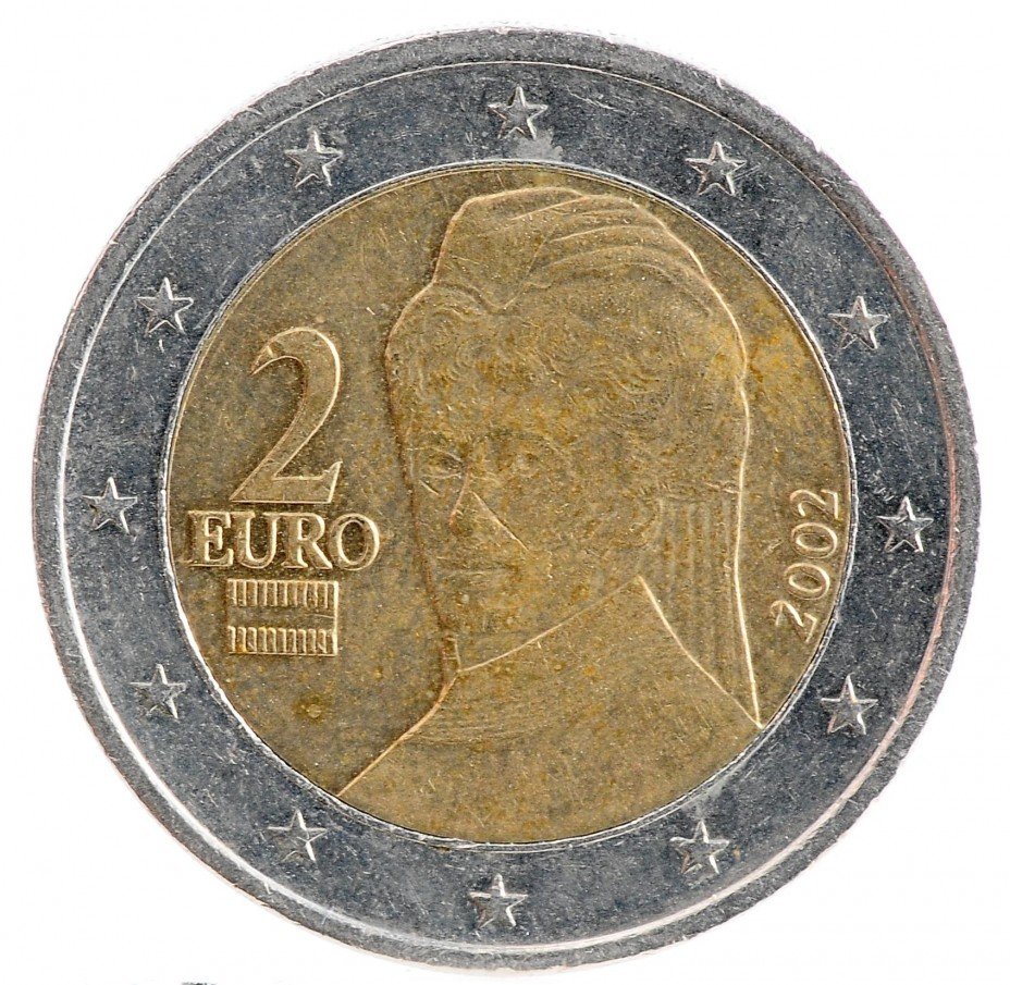 купить Австрия 2 евро 2002