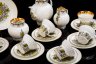 Купить Сервиз чайный "Русское кружево" на 6 персон (22 предмета), автор формы "Волна" Криммер Э.М., автор рисунка Беспалова-Михалева Т.Н., фарфор, деколь, золочение, Ленинградский фарфоровый завод (ЛФЗ), СССР, 1970-1992 гг.