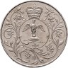 Купить Великобритания 25 новых пенсов (new pence) 1977 25-я годовщина вступления на престол королевы Елизаветы II (серебряный юбилей)