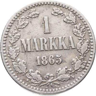 купить 1 марка 1865 S Российская Финляндия