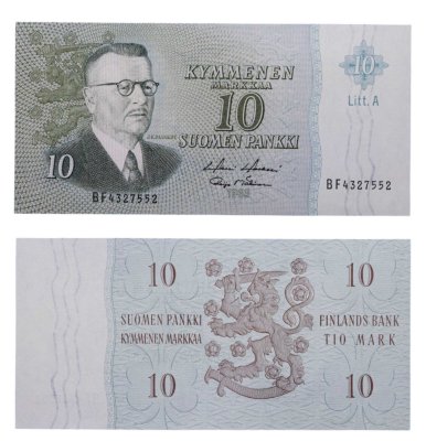 купить Финляндия 10 марок 1963