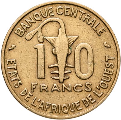 купить Западная Африка (BCEAO) 10 франков (francs) 1966