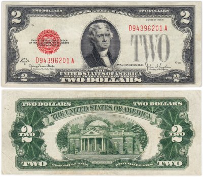 купить США 2 доллара 1928 series 1928G