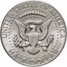 Купить США 1/2 доллара (50 центов, half dollar) 1965-1969, случайный год, с портретом Д. Кеннеди [4,6 грамма чистого серебра]