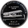 Купить США 50 центов (1/2 доллара) 2003 "100 лет со дня первого полета"