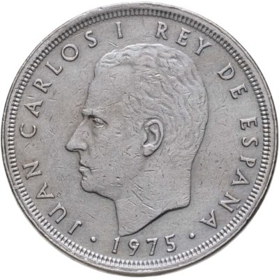 купить Испания 50 песет (pesetas) 1975, 78 внутри звезды