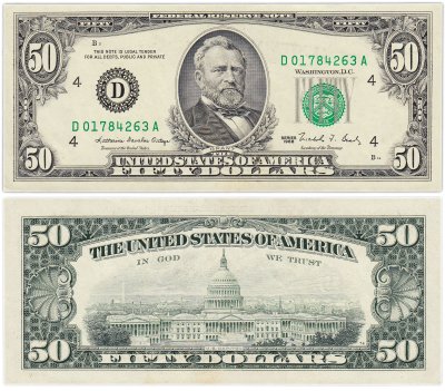 купить США 50 долларов 1988 (Pick 484) D- Cleveland OH